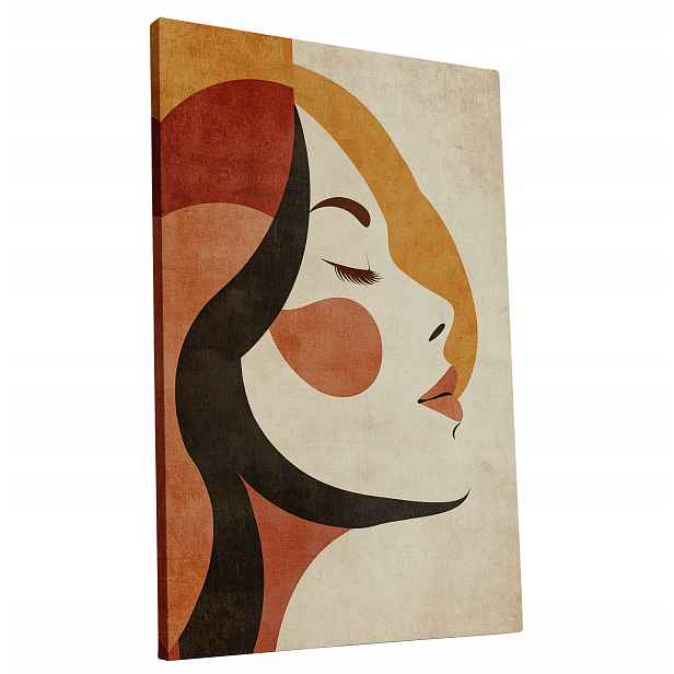 Obraz na plátně Retro Žena ve stylu 70. let do bytu, pokoje, obýváku 60x90