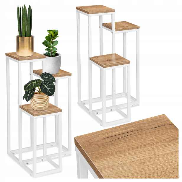 Držák Na Květináč Kovový Regál Na Květináče Vysoký, Stylový Design Craft