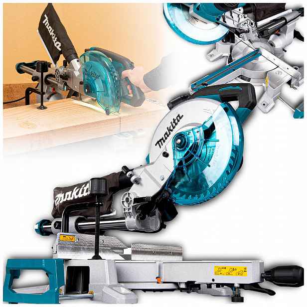 Pokosová Pila Pokosová pila s posuvem Výkonná Led 1200W LS0816F Makita