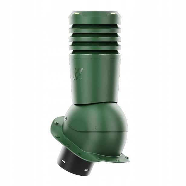 Větrací komín Ecoline pro plechovou střešní krytinu, profil B, průměr 150 mm, zelený