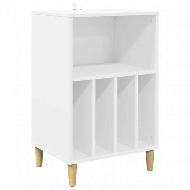 vidaXL Stojan na gramofon Bílá 47 x 39,5 x 74,5 cm Kompozitní dřevo