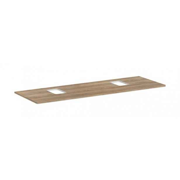 Deska pod umyvadlo Hansgrohe Xelu Q 156x1,6x55 cm přírodní dub 54126230