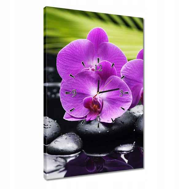 Hodiny 40x60 Orchidej na Valentýna