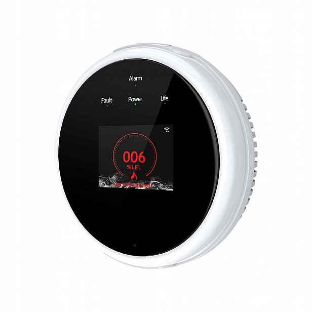 Inteligentní detektor plynu zemní plyn Lpg propan butan Tuya WiFi Alarm