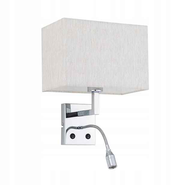 Nástěnné svítidlo Nowodvorski Hotel Mood Led E27 10W Led 2,2W krémový chrom