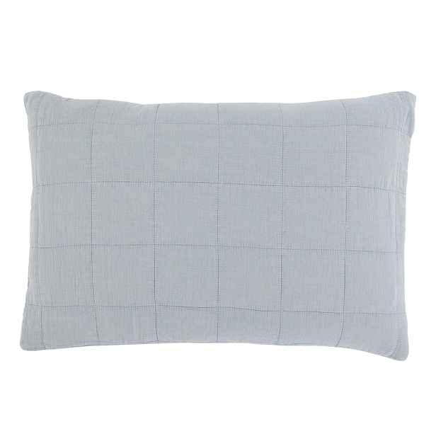 Nebesky modrý povlak na polštář s opraným vzhledem Aix Vintage – 60*40 cm Chic Antique
