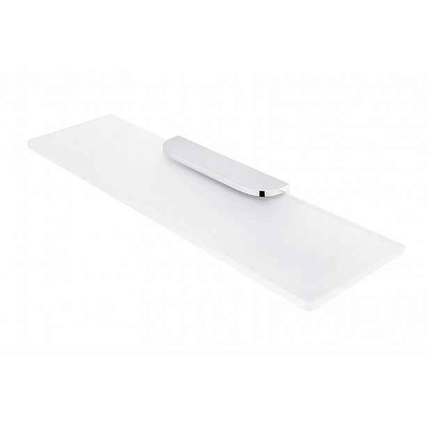 Nimco Nikau - Polička, délka 50 cm, matné sklo/chrom NK 30091B-50-26
