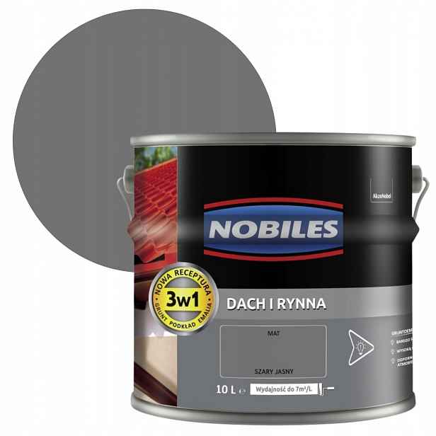Nobiles Střecha A Žlab 10L Šedá Světlá