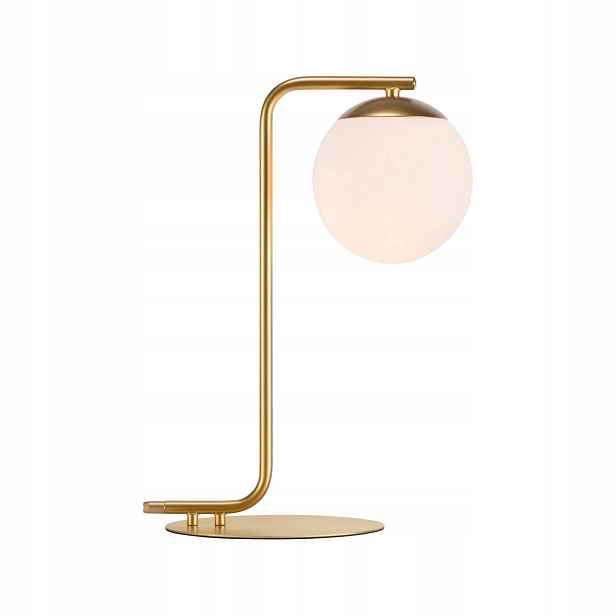 Stolní lampa Moderní mosazný skleněný lustr E14 Grant Nordlux