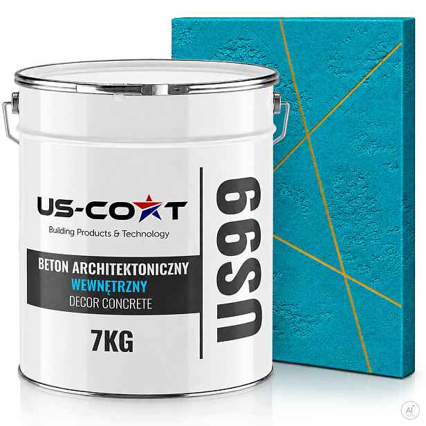 Vnitřní Dekorativní Omítka Beton 7KG Tyrkysová Tmavá H1321 Hotová Hmota
