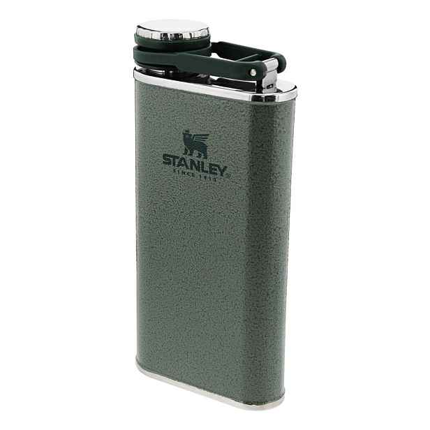 Zelená placatka z nerezové oceli 230 ml Easy-Fill Wide Mouth Flask Hammer Tone Green – Stanley