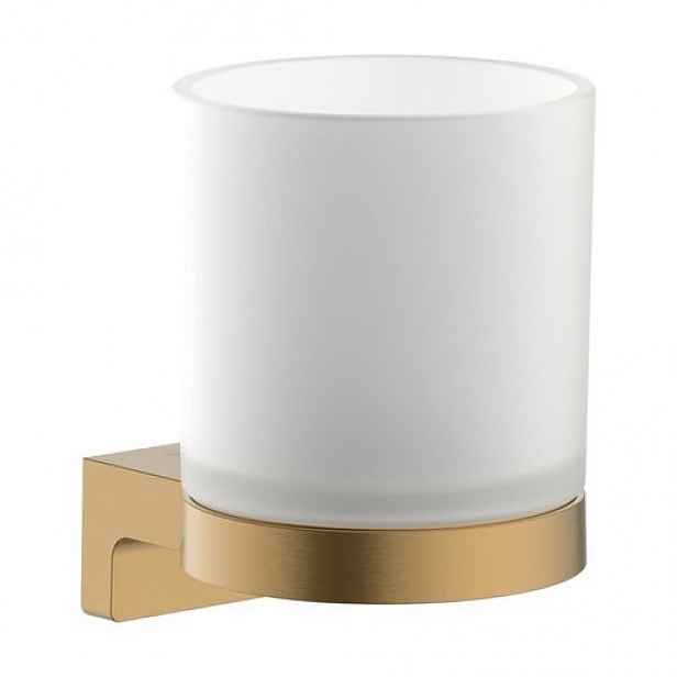 Hansgrohe AddStoris S držák skleniček včetně skleničky kartáčovaný bronz 41769140