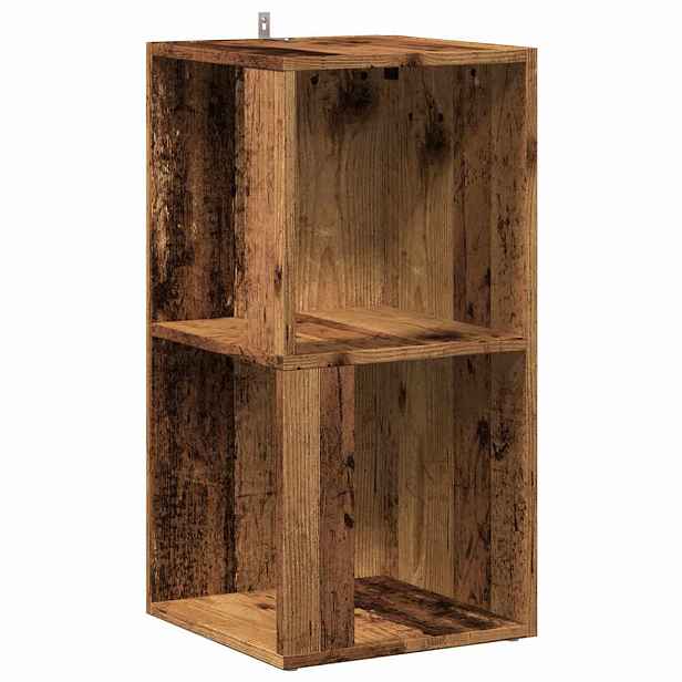 vidaXL Rohové police 33 x 33 x 67 cm Engineered wood Staré dřevo