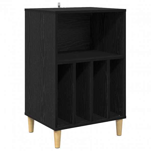 vidaXL Stojan na gramofon Černý dub 47 x 39,5 x 74,5 cm