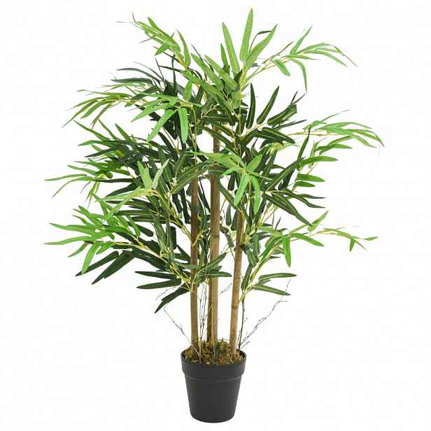 vidaXL Umělý bambus 500 listů 80 cm zelený