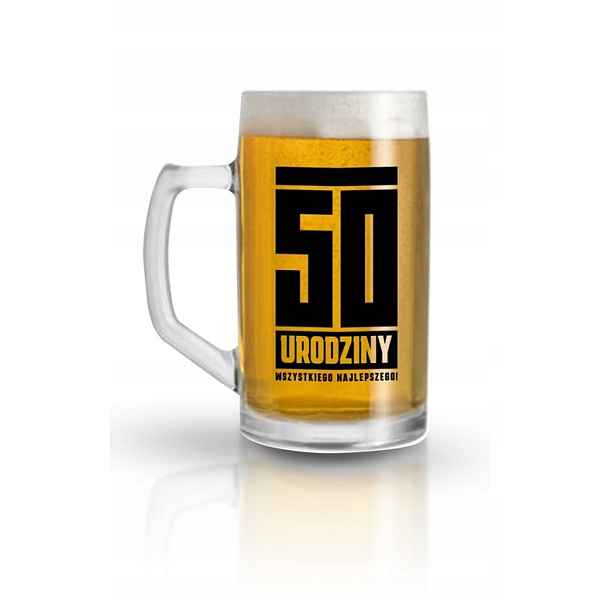 2x Zábavné pivo Pivní Sklenice 500ml 50