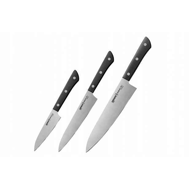 Samura Harakiri Sada 3 nožů (černá) (SHR-0220B)