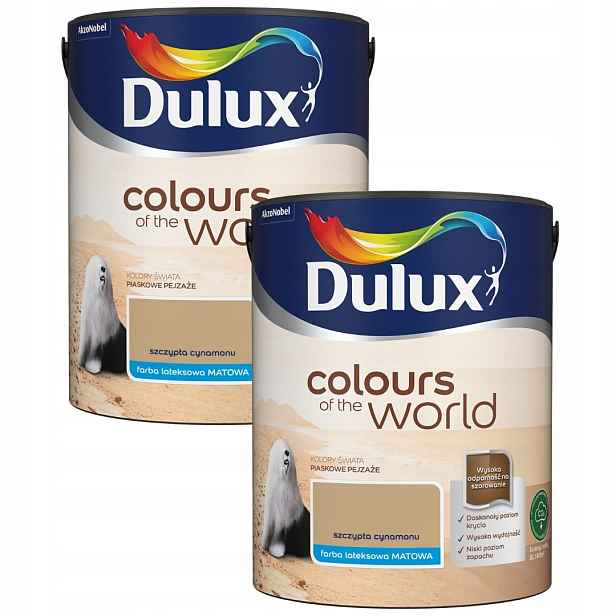 Set Dulux Barvy Světa 2x5L Barva Latexová Špetka Skořice 10L