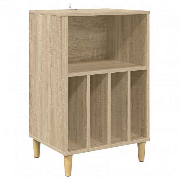 vidaXL Stojan na gramofon Dub sonoma 47 x 39,5 x 74,5 cm