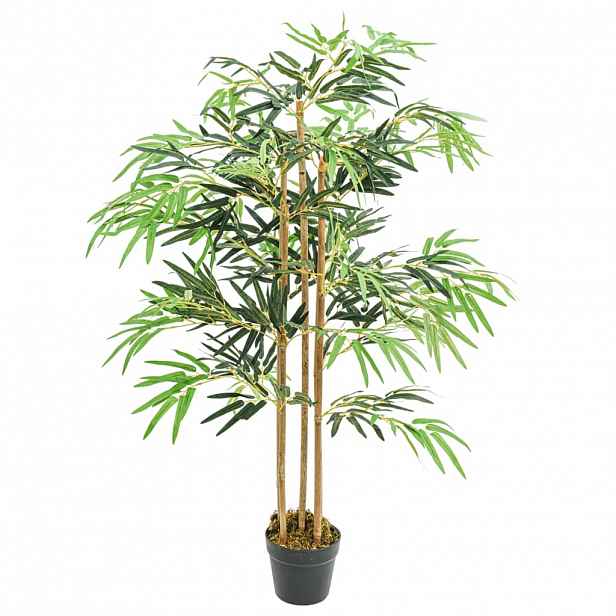 vidaXL Umělý bambus 730 listů 120 cm zelený