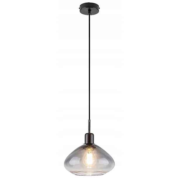 Závěsná lampa E27 1x40W černá matná 72021 Dvora Rabalux