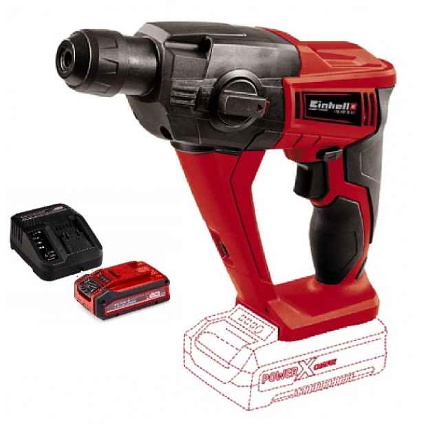Einhell Akumulátorové Příklepové Kladivo Te-hd 18 Li Sada 3,0AH Akumulátor