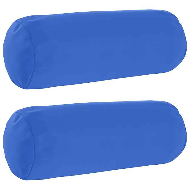 vidaXL Polštář 2 ks HEERLEN Královská modrá Ø 15 x 40 cm Polyester