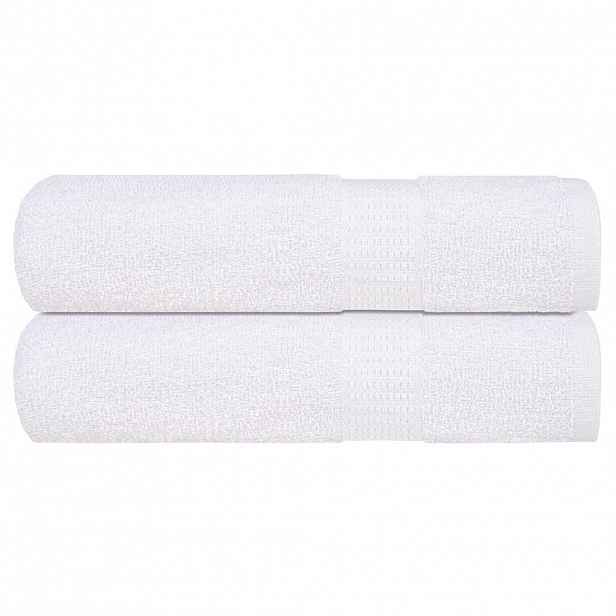 vidaXL Ručníky do sprchy FROGN 2 ks bílé 70 x 140 cm 360 g/m²
