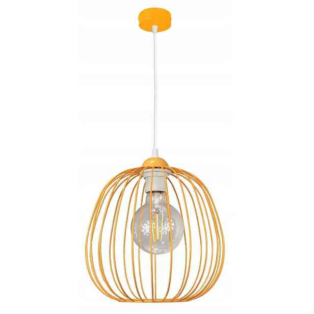 Lustrová závěsná stropní lampa Drum žlutá stropní svítidla loft lustry