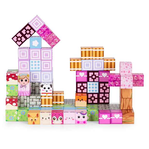 MULTISTORE Magnetická stavebnice PRINCESS CASTLE 113 ks vícebarevná