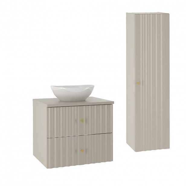 Petits-meubles KOUPELNOVÝ NÁBYTEK 60.6cm Izae 2er-Set Kašmír
