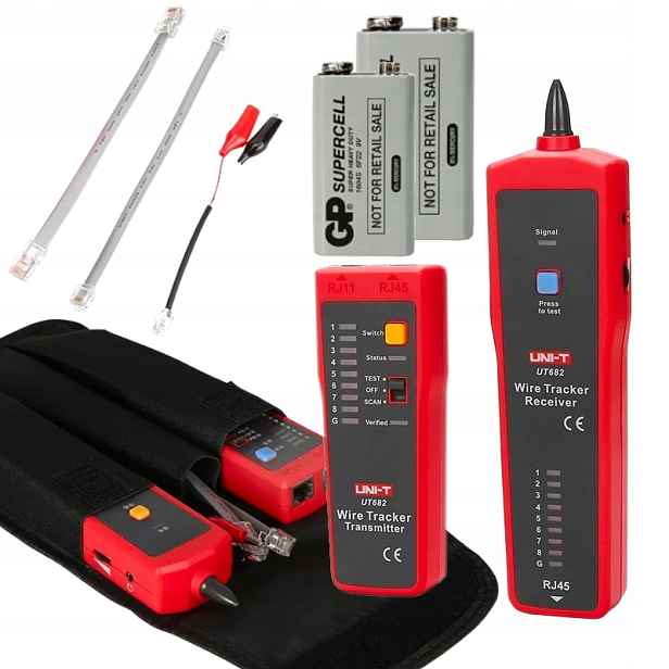 UT682 měřič Vyhledávač párů kabelů Tester RJ45/11