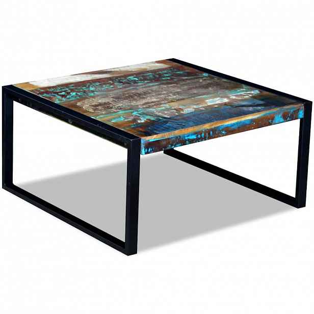 vidaXL Konferenční stolek masivní recyklované dřevo 80 x 80 x 40 cm