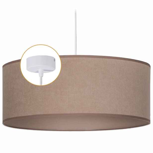 Závěsná Stropní Lampa Lustr Stínidlo Moderní Béžová Soft Led 50 cm