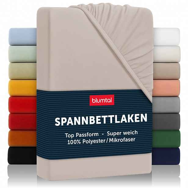 Blumtal NAPÍNACÍ prostěradlo z mikrovlákna, 180/200/30 cm, Taupe