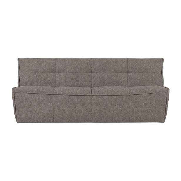 Hnědá pohovka z textilie bouclé 204 cm Cluster – vtwonen