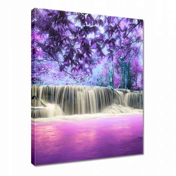 Obraz 60x80 Fialový vodopád