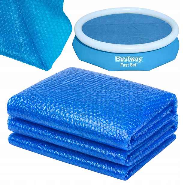 Solární tlustý panel ohřívač vody podložka do bazénu Fast Set 305 cm Bestway
