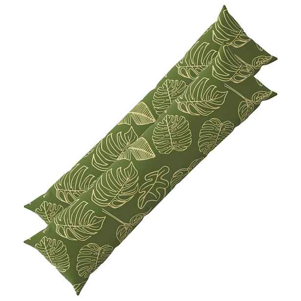 vidaXL Odhazovací polštář 2 ks HEERLEN Listový design 40 x 145 cm