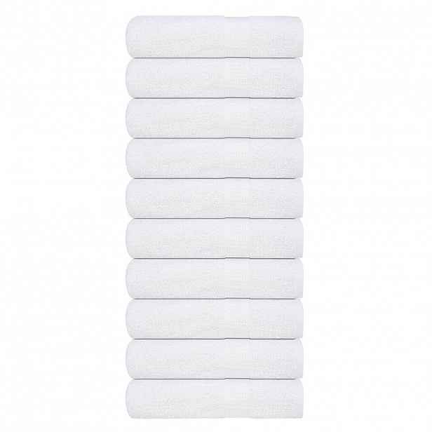 vidaXL Ručníky do sprchy FROGN 10 ks bílé 70x140 cm 360 g/m²