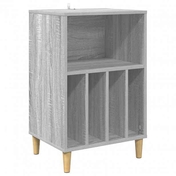 vidaXL Stojan na gramofon Šedý Sonoma 47 x 39,5 x 74,5 cm