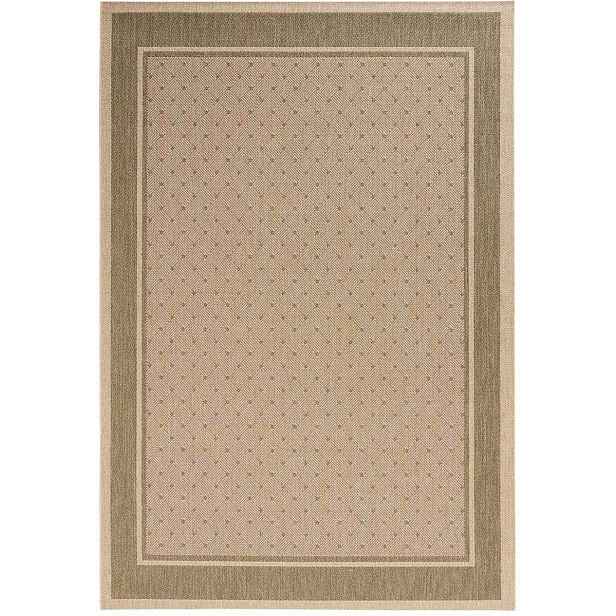 Zelený koberec typu sisal, plochý na terasu, vnější vnitřní 160x230