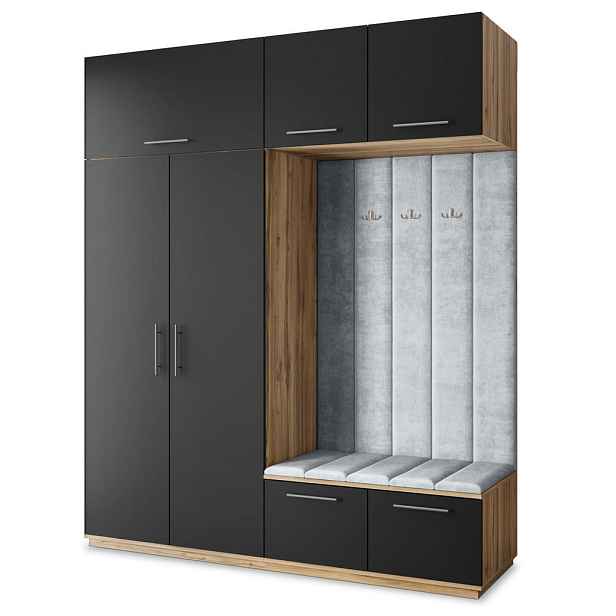 MASSENO MODERNÍ PŘEDSÍŇOVÁ SKŘÍŇ REMA, 200/240/60 cm, dub Wotan