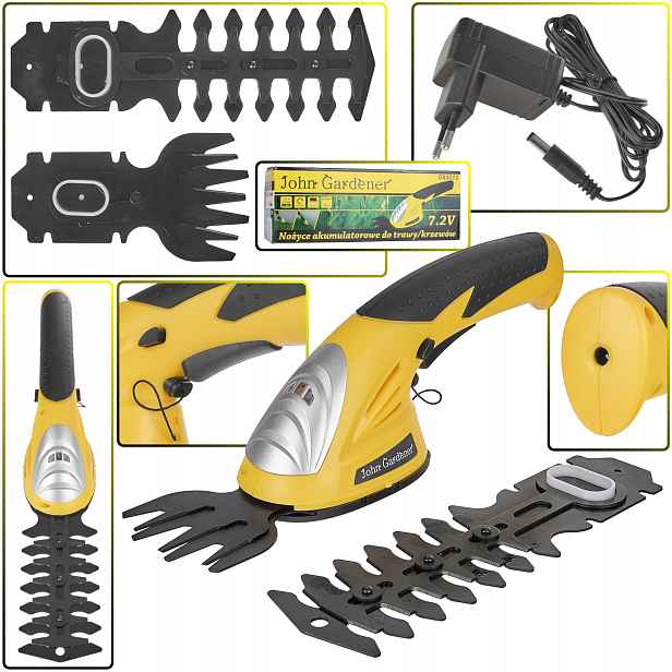 Akumulátorové nůžky 7.2V 120mm na Trávy Keřů, pevné, Silné