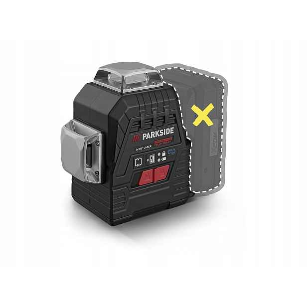 Akumulátorový křížový laser 20V Pkllp 3360 A1 Parkside Performance Kufr