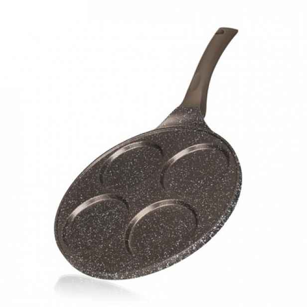 Banquet Pánev na 4 lívance s nepřilnavým povrchem Granite Dark Brown 26 cm