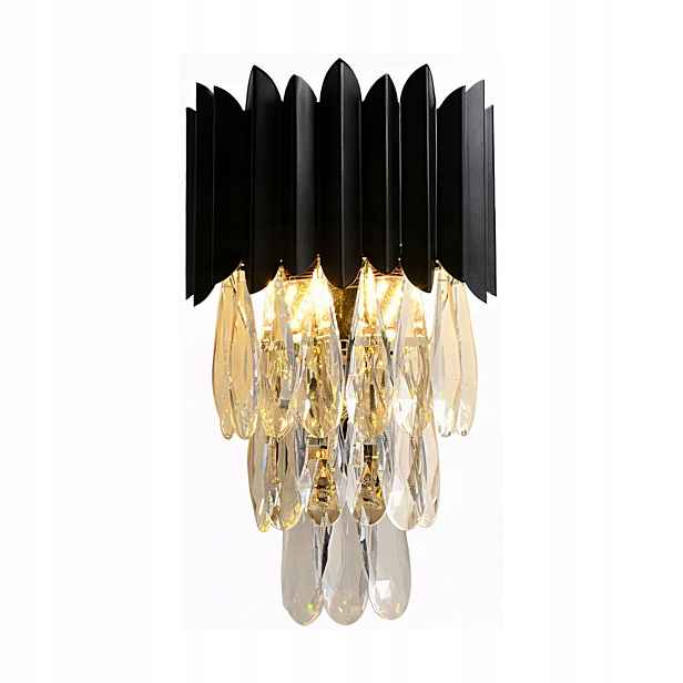 Černá zlatá nástěnná lampa Glamour Elegantní nástěnná lampa Moderní