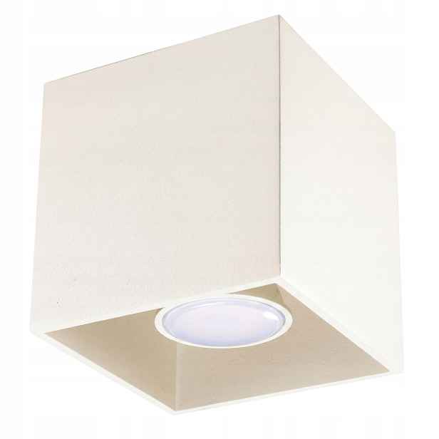 Sollux Lighting Quad stropní spot béžový čtvercový 1xGU10 10W