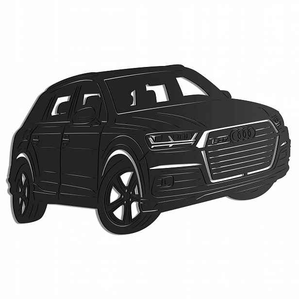 Audi SQ7 Dřevěný 3D obraz Nástěnná Dekorace Dárek