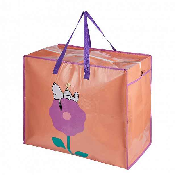 BAG ATTACK Taška JUMBO Snoopy a květina - oranžová